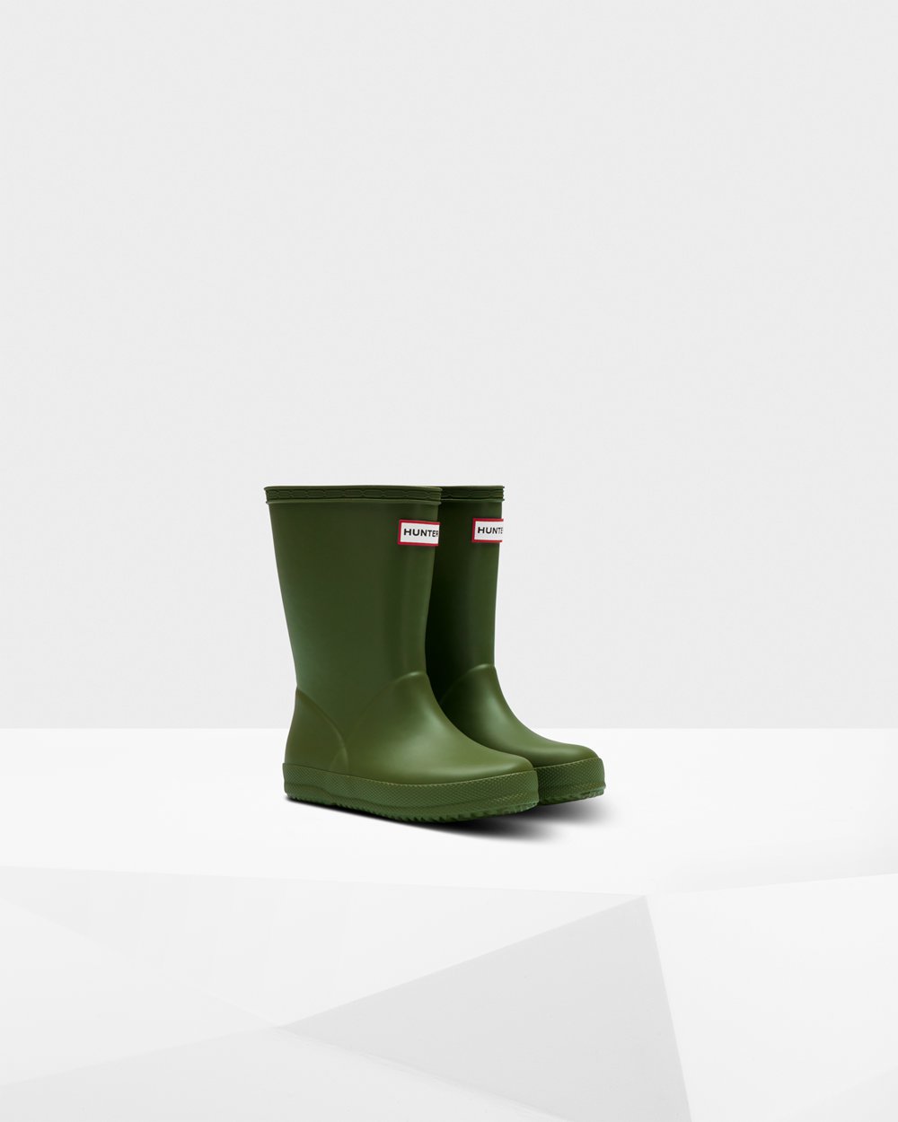 Hunter Niños Original First Classic - Botas de Lluvia Verde - 082-CYUVLX